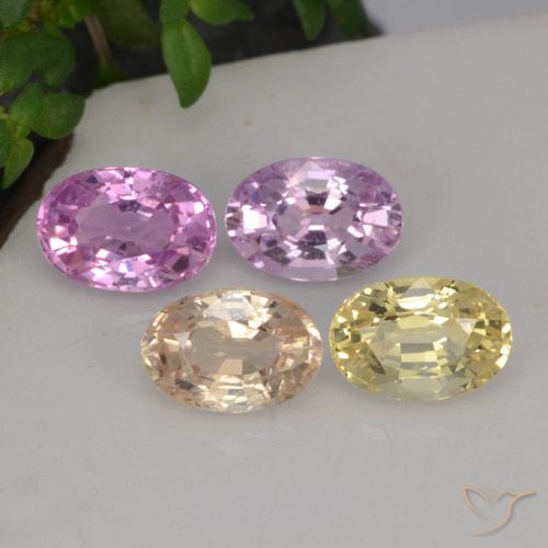 Achetez naturel 2,84ct multicolore saphir gems, coupe ovale, en provenance tanzanie chez gemselect. en stock, livraison internationale!