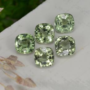 Achetez naturel 2,61ct vert saphir gems, coupe coussin, en provenance tanzanie chez gemselect. en stock, livraison internationale!