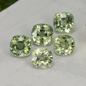 Achetez naturel 2,70ct vert saphir gems, coupe coussin, en provenance tanzanie chez gemselect. en stock, livraison internationale!