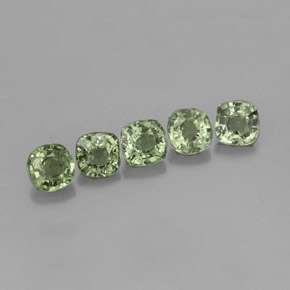 Achetez naturel ct vert saphir gems, coupe coussin, en provenance tanzanie (songea) chez gemselect. en stock, livraison internationale!