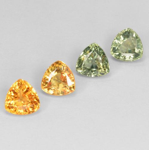 Achetez naturel 3,60ct multicolore saphir gems, trillion, en provenance tanzanie chez gemselect. en stock, livraison internationale!