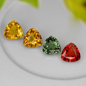 Achetez naturel 3,17ct multicolore saphir gems, trillion, en provenance tanzanie chez gemselect. en stock, livraison internationale!