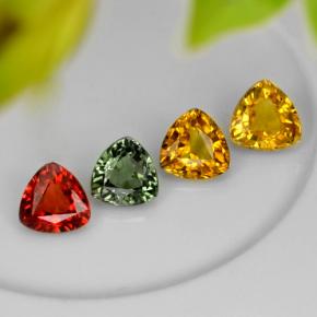 Achetez naturel 3,17ct multicolore saphir gems, trillion, en provenance tanzanie chez gemselect. en stock, livraison internationale!