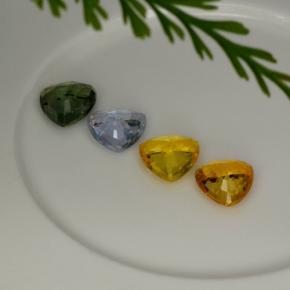 Achetez naturel 3,18ct multicolore saphir gems, trillion, en provenance tanzanie chez gemselect. en stock, livraison internationale!