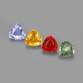 Achetez naturel ct multicolore saphir gems, trillion, en provenance tanzanie chez gemselect. en stock, livraison internationale!