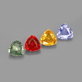 Achetez naturel ct multicolore saphir gems, trillion, en provenance tanzanie chez gemselect. en stock, livraison internationale!