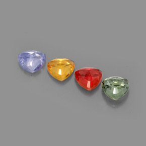 Achetez naturel ct multicolore saphir gems, trillion, en provenance tanzanie chez gemselect. en stock, livraison internationale!