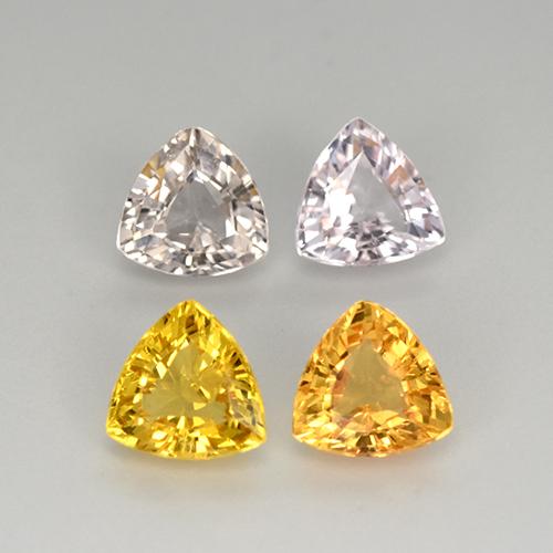 Achetez naturel 2,73ct multicolore saphir gems, trillion, en provenance tanzanie chez gemselect. en stock, livraison internationale!