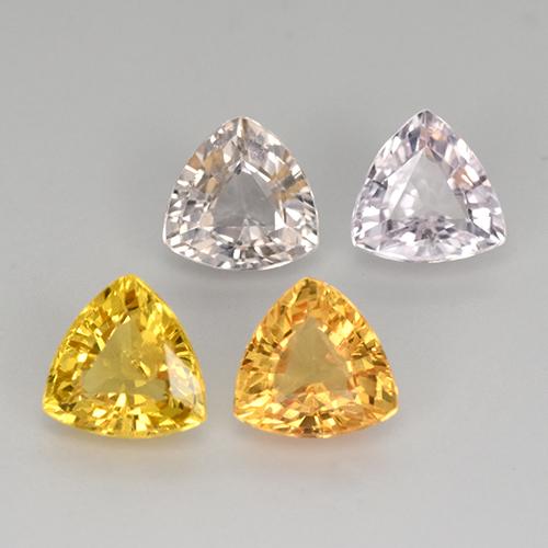 Achetez naturel 2,73ct multicolore saphir gems, trillion, en provenance tanzanie chez gemselect. en stock, livraison internationale!