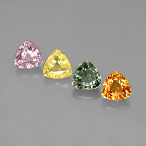 Achetez naturel ct multicolore saphir gems, trillion, en provenance tanzanie chez gemselect. en stock, livraison internationale!