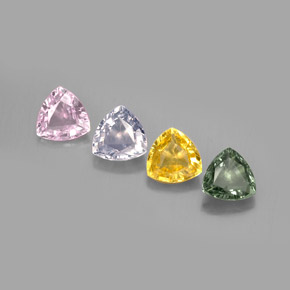 Achetez naturel ct multicolore saphir gems, trillion, en provenance tanzanie chez gemselect. en stock, livraison internationale!