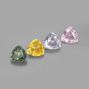 Achetez naturel ct multicolore saphir gems, trillion, en provenance tanzanie chez gemselect. en stock, livraison internationale!