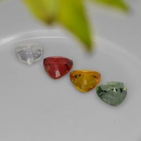 Achetez naturel 2,75ct multicolore saphir gems, trillion, en provenance tanzanie chez gemselect. en stock, livraison internationale!