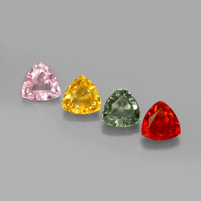 Achetez naturel ct multicolore saphir gems, trillion, en provenance tanzanie chez gemselect. en stock, livraison internationale!