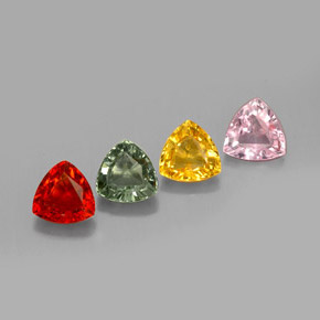 Achetez naturel ct multicolore saphir gems, trillion, en provenance tanzanie chez gemselect. en stock, livraison internationale!