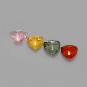 Achetez naturel ct multicolore saphir gems, trillion, en provenance tanzanie chez gemselect. en stock, livraison internationale!