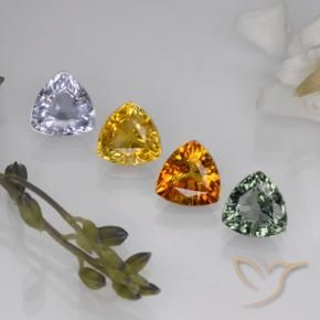 Achetez naturel 3,09ct multicolore saphir gems, trillion, en provenance tanzanie chez gemselect. en stock, livraison internationale!