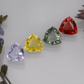 Achetez naturel 2,80ct multicolore saphir gems, trillion, en provenance tanzanie chez gemselect. en stock, livraison internationale!