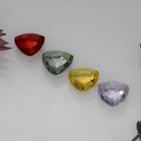 Achetez naturel 2,80ct multicolore saphir gems, trillion, en provenance tanzanie chez gemselect. en stock, livraison internationale!