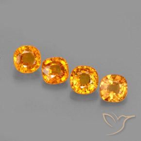 Shop natural 1.67ct Orange moyen Saphir gems, Coussin, from Tanzanie at GemSelect. In stock, global shipping!