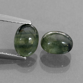 Achetez naturel ct vert saphir gems, transparent, en provenance thaïlande chez gemselect. en stock, livraison internationale!