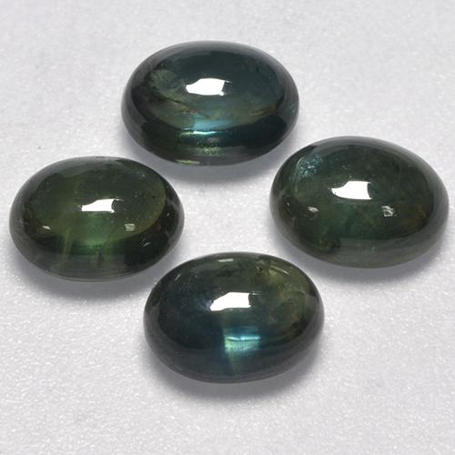 Achetez naturel 5,64ct vert saphir gems, coupe ovale, en provenance thaïlande chez gemselect. en stock, livraison internationale!