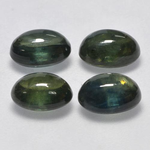Achetez naturel 5,64ct vert saphir gems, coupe ovale, en provenance thaïlande chez gemselect. en stock, livraison internationale!