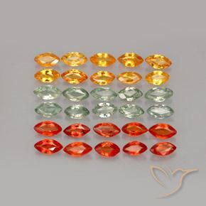 Achetez naturel 4,37ct multicolore saphir gems, marquise, en provenance tanzanie chez gemselect. en stock, livraison internationale!