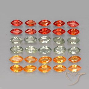 Achetez naturel 3,48ct multicolore saphir gems, marquise, en provenance tanzanie chez gemselect. en stock, livraison internationale!