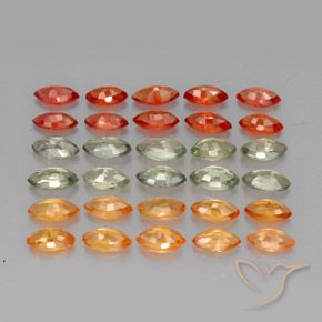 Achetez naturel 3,48ct multicolore saphir gems, marquise, en provenance tanzanie chez gemselect. en stock, livraison internationale!