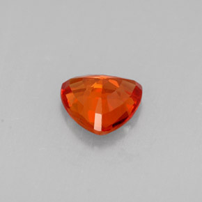 Saphir orange naturelle trillion, 0,65 ct, VVS-VS