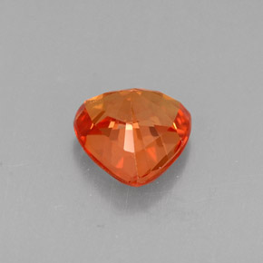 Saphir orange naturelle trillion, 0,91 ct, VVS-VS
