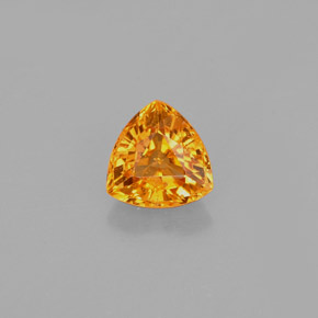 Saphir orange naturelle trillion, 0,88 ct, VS