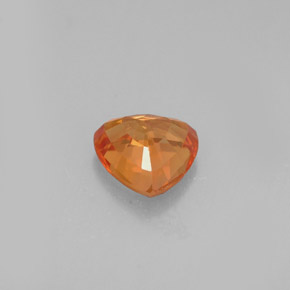 Saphir orange naturelle trillion, 0,77 ct, VVS-VS