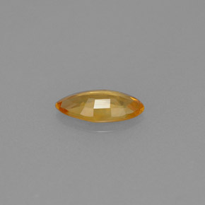 Saphir jaune naturelle marquise, 0,50 ct, VS