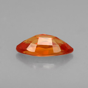 Saphir orange naturelle marquise, 0,97 ct, VVS
