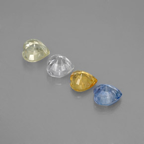 Achetez naturel 1,41ct multicolore saphir gems, forme de coeur, en provenance sri lanka chez gemselect. en stock, livraison internationale!