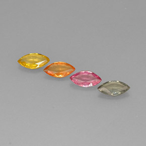 Achetez naturel ct multicolore saphir gems, marquise, en provenance tanzanie (songea) chez gemselect. en stock, livraison internationale!