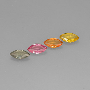 Achetez naturel ct multicolore saphir gems, marquise, en provenance tanzanie (songea) chez gemselect. en stock, livraison internationale!