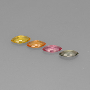 Achetez naturel ct multicolore saphir gems, marquise, en provenance tanzanie (songea) chez gemselect. en stock, livraison internationale!
