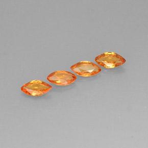 Achetez naturel 1,45ct orange saphir gems, marquise, en provenance tanzanie chez gemselect. en stock, livraison internationale!