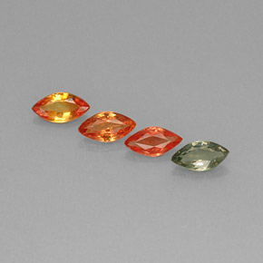 Achetez naturel ct multicolore saphir gems, marquise, en provenance tanzanie (songea) chez gemselect. en stock, livraison internationale!