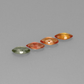 Achetez naturel ct multicolore saphir gems, marquise, en provenance tanzanie (songea) chez gemselect. en stock, livraison internationale!