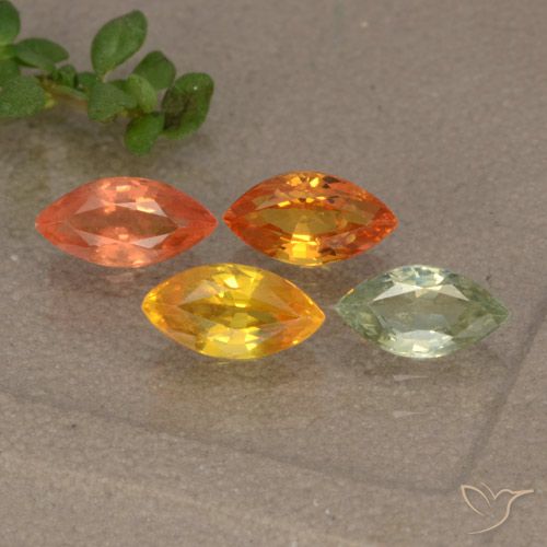 Achetez naturel 1,75ct multicolore saphir gems, marquise, en provenance tanzanie chez gemselect. en stock, livraison internationale!