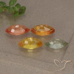 Achetez naturel 1,75ct multicolore saphir gems, marquise, en provenance tanzanie chez gemselect. en stock, livraison internationale!