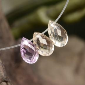 Achetez naturel 1,67ct multicolore saphir gems, briolette, en provenance tanzanie chez gemselect. en stock, livraison internationale!