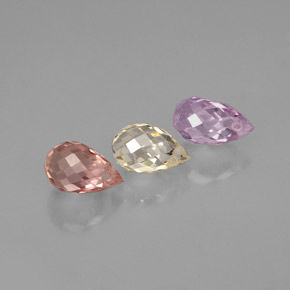 Achetez naturel ct multicolore saphir gems, briolette, en provenance tanzanie chez gemselect. en stock, livraison internationale!