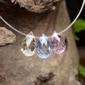 Achetez naturel 2,16ct multicolore saphir gems, briolette, en provenance tanzanie chez gemselect. en stock, livraison internationale!