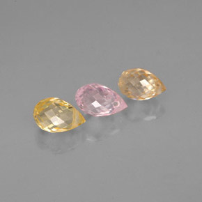 Achetez naturel ct multicolore saphir gems, briolette, en provenance tanzanie chez gemselect. en stock, livraison internationale!