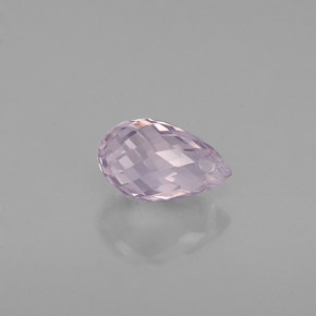 Saphir violet naturelle briolette, 0,91 ct, VVS